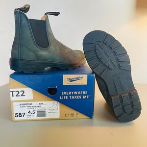 Blundstone Women’s size 7.5 Rustic Black New in box Leather Boots